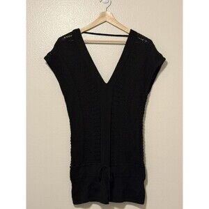 Alpaca Connection Womens Large V Neck Tunic Sleeveless Sweater 100% Baby Alpaca